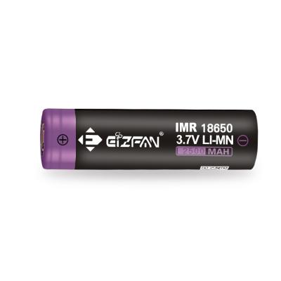 China Electric Power Systems Eizfan 2500mAh 18650 Batteries High Discharge Rechargeable Battery Lithium Ion for sale