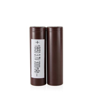 China High Rate High Capacity 3.7V 3000mah 18650 Li-Ion Rechargeable Batteries with flat surface (chocolate) for sale