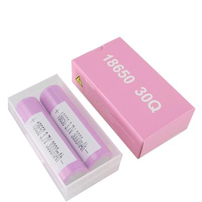 China Authentic Long Cycle Life 18650 Battery Cell INR 18650 30Q 3000mAh 3.7v Rechargeable Battery for sale