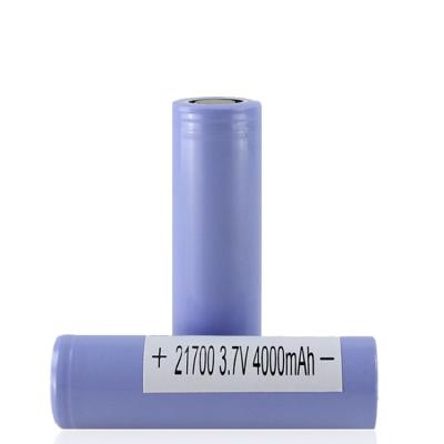 China Rechargeable toy flat top batteries INR 21700 40T 4000mAh 30A for power tools/torch/vape/e-cigarette for sale