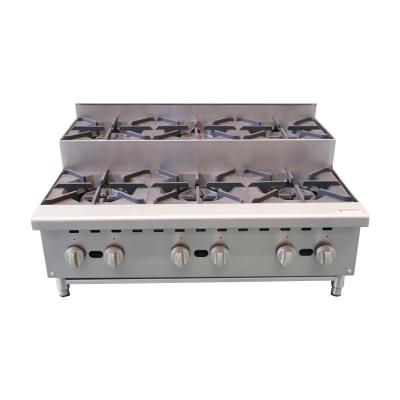 China Manufacturing Plant Stainless steel cooktop Commercial cooking equipment 6 burner Gas stove cooking burner hot plate for sale