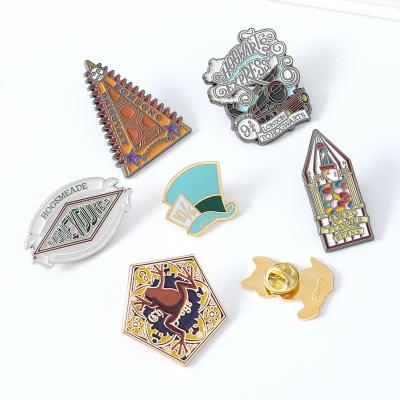 China Europe Logo Badges Custom Metal Soft Enamel Decorative Vintage Lapel Pin For Men for sale