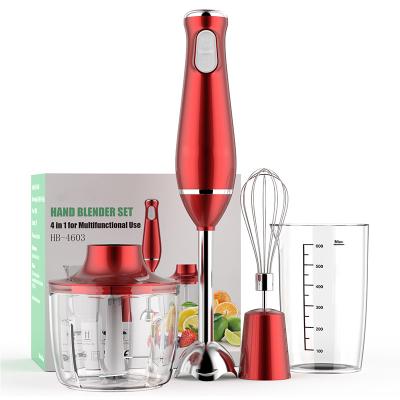 China With Custom Chopper OEM Stainless Steel 500W Powerful Hand Stick Blender Set for sale