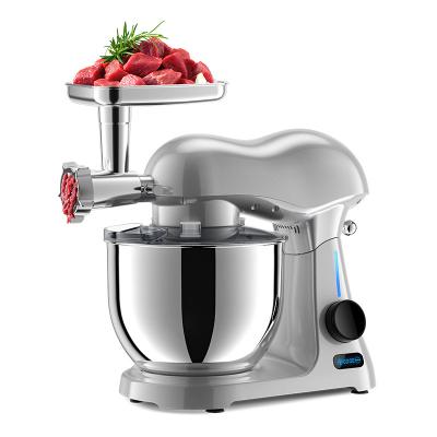 China New Design Launch Tilt Head Die Cast Multifunctional Metal Body Dough Cake Mixer 6.5L 7L 8L Electric Food Mixer for sale