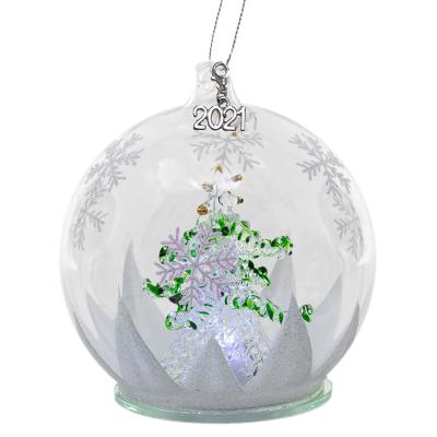 China Europe new design painted clear glass globe christmas ball /programmable led christmas lights /color changing lights for sale