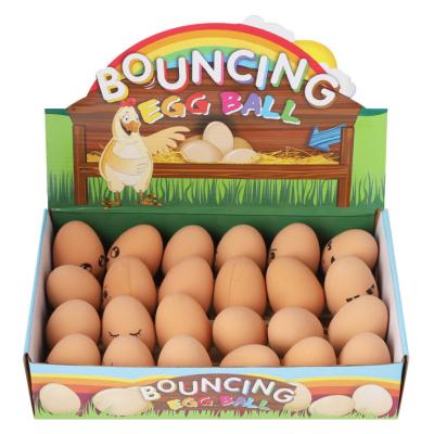 China Viable Hot Sale Funny Cute Egg Factory Ball Dog Rubber Solid Elastic Toys for sale