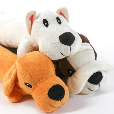 China 34cm Long Stocked Plush Dog Toy Safe And Non-Toxic With Squeaky Healthy Dog Products for sale