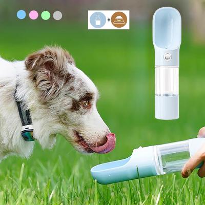 China Sustainable Portable Pet Bottle Water+Food Bowl Pet Travel Bottle lFor Dogs Cats Drinking Outdoor Bowl Food Dispenser Feeder Pet Supplies for sale