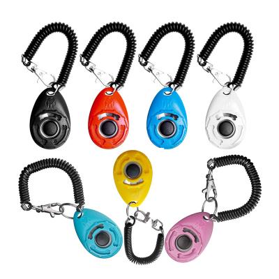 China Custom Dogs Multi Colors Logo Agility Training Sound Stop Barking Dog Training Clicker for sale