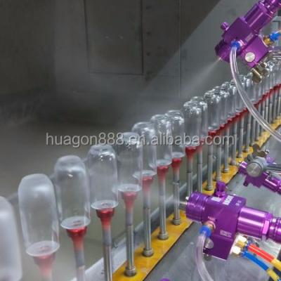 China Automatic Spray Gun Machine For Glass Bottles With Shaft Conveyor System Automatic Spray Gun Machine for sale