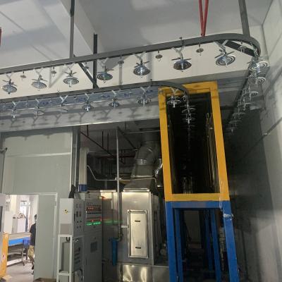 China Factory Automatic Powder Coating Process Spray Line With Conveyor Overhead Spray Coat Paint Production Line for sale