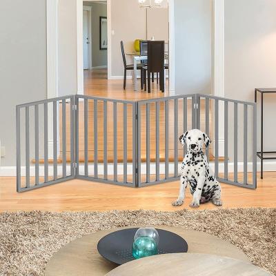 China Sustainable Pet Gate Collection, Dog Gate For Doors, Stairs Or House, Freestanding, Folding, Accordion Style, Indoor Wooden Dog Fence for sale