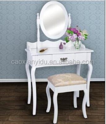 China PANEL dressing table with mirror and stool for sale