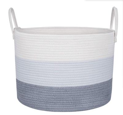 China Sustainable Extra Large Cotton Rope Storage Basket 20