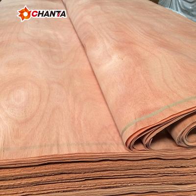 China Modern Factory Direct Sales 1270*2500 Customize Gabon Okoume Face Composite Rotary Cut Wood Veneer for sale