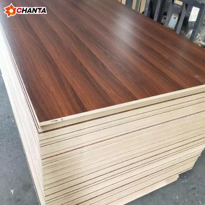 China Moisture proof made in European market from porcelain FSC colored plywood18mm sheet melamine faced MDF board for sale