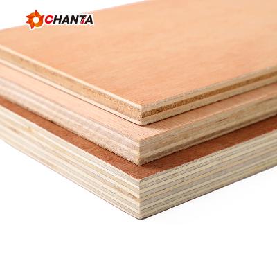 China 18mm bb e1 cc modern grade chinese red core hardwood pencil red commercial cedar plywood for furniture for sale