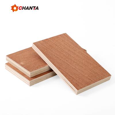 China Customizable modern CHANTA WBP laminated sheet 18mm waterproof sapele veneer plywood for sale for sale