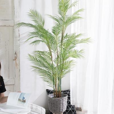 China Tropical Rain Forest Simulation Fake Tree Of Minimalist Artificial Palm Indoor And Outdoor Decoration for sale