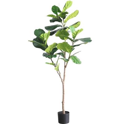 중국 Wholesale Minimalist GL-6317 39 Leaves Height 170CM Newly Designed High Quality Artificial Ficus Lyrata Trees For Home Decoration 판매용