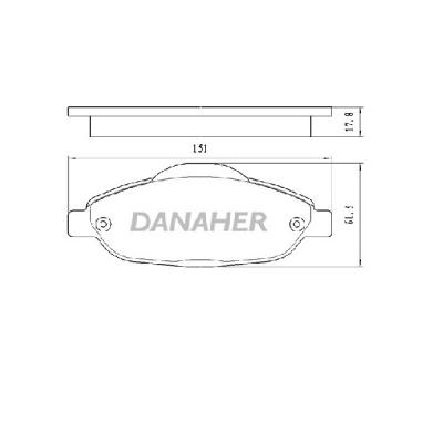 China Low-metallic Semi-metallic Ceramic Brake Pads Set For High Quality Auto Brake Systems OEM 425393/425426 FOR PEUGEOT for sale