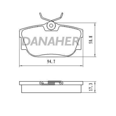 China Low-metallic Semi-metallic Ceramic Brake Pads Set For High Quality Auto Brake Systems OEM 7D0698451F FOR VOLKSWAGEN for sale