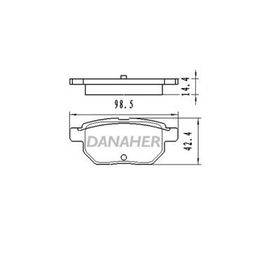 China Low-metallic Semi-metallic Ceramic Brake Pads Set For Auto Brake Systems High Quality OEM 0446612130 FOR TOYOTA for sale