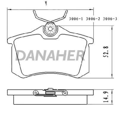 China High quality aftermarket auto brake systems brake pad for 191698451B 4B0 698 451 AUDI TT Quattro A6 (4B2 for sale