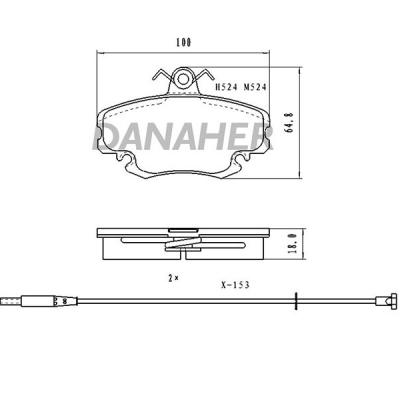 China High Quality Auto Systems Brake Pad OEM 6000008126 D1146 For DACIA 18 (134_) for sale