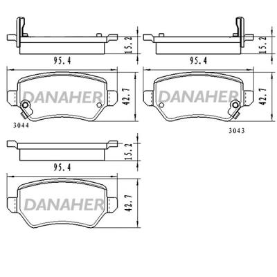 China High Quality Auto Brake Circuits Brake Pad OEM 1605967/93170602 For OPEL ASTRA Hatchback for sale