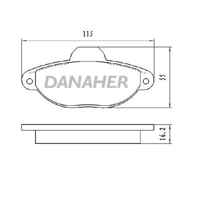 China Low-metallic Semi-metallic Ceramic Brake Pads Set For Auto Brake Systems High Quality OEM 5892736/71737178 FOR FIAT LANCIA for sale