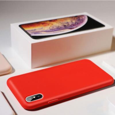 China For iphone 7-12 Shockproof Frosted Soft Liquid Silicone Back Cover Phone Case For iPhone XR 12 Pro Max for sale