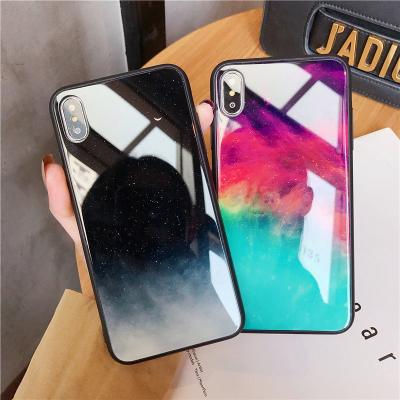 China Wholesale 2019 Cute Phone Back Case Girl TPU Mobil Cover Color Tempered Glass Cell Phone Case For iPhone XS max XI for sale