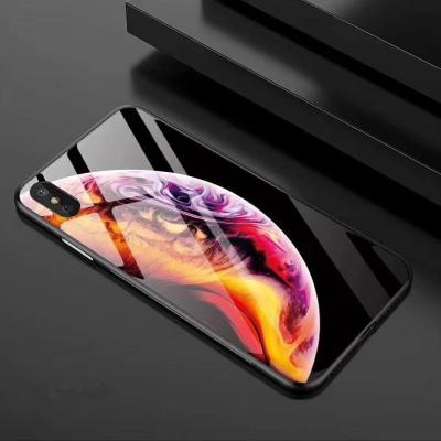 China New Arrival Cell Phone Wallpaper Tempered Glass Scratch Proof Phone Case for iphone xs xs max , phone glass cover for sale