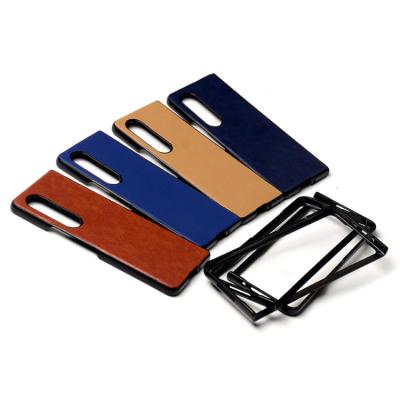 China Factory Wholesale Shockproof Luxury PU Cell Phone Case Leather Cover For Samsung Galaxy Z Fold 3 5G Case for sale