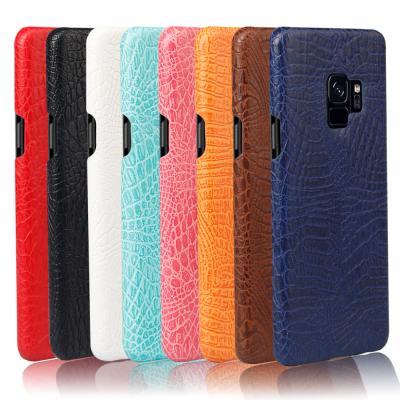 China Wholesale Luxury Scratchproof Alligator Pattern Leather+ PC Cell Phone Case Cover For Samsung Galaxy S9 Case for sale