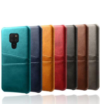 China Back Case With Card Slot Custom Style Business Style Calfskin PU Phone Case Cover For Huawei Mate 20 With Card Slots for sale