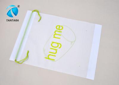 China Fashion LDPE Wear rope Plastic Drawstring Bags with environmental protection for sale