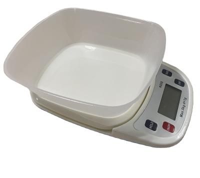 China With scale tray K658A style, ABS+PP plastic digital display 10KG/0.1g electronic kitchen scale. for sale