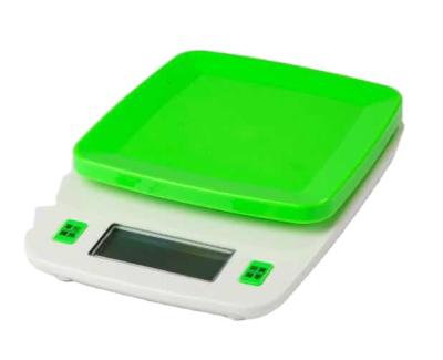 China With scale tray K525style, ABS plastic digital display 10KG/0.1g electronic kitchen scale. for sale