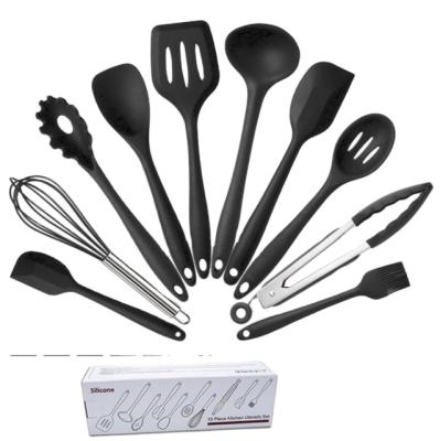 China Disposable Silicone Kitchenware 10 Pieces Set Kitchen Tools Baking Utensils Kitchen Tools for sale