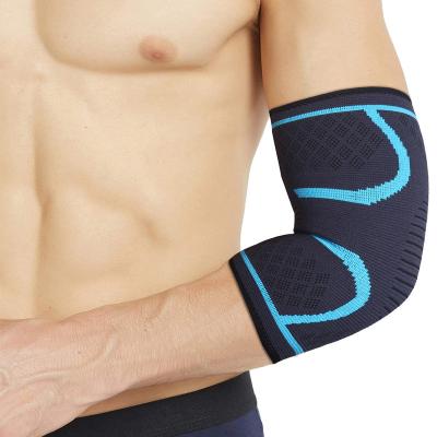 China Breathable Material Sports Elbow Brace Neoprene Elbow Support Pain Relief Honeycomb Elbow Guard Support for sale