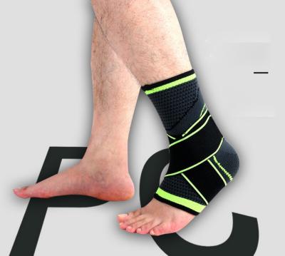 China Breathable Material Customize Logo Adjustable Ankle Support Ankle Bandage Ankle Compression Sleeve for sale