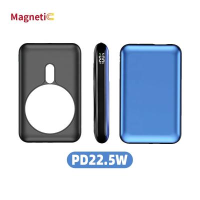 China Fast Supply 22.5W Pd+15W 10000 Mah Bulk Buy Power Bank Support BOLOMI Factory 2 Charging in 1 Magnet Magnetic Wireless Powerbank for sale