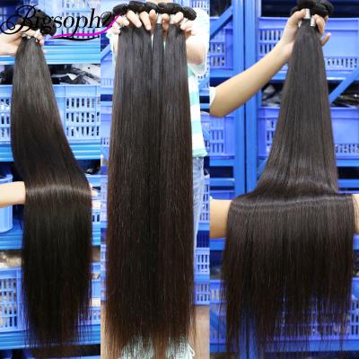 China Natural Silky Straight Wave Wholasela Hair Extensions Long 32 34 36 40 Inch 10A Straight Bone Bundles, Raw Virgin Hair Extension Bundle for sale