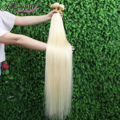 China Silky Straight Wave 613 Russian Hair Weave Blonde Sellers, 613 Top Raw Human Russian Virgin Blonde Hair Bundles, 613 Cuticle Aligned Hair for sale