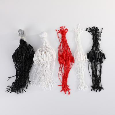 China ZD Sustainable Luxurious White Black Red Swing Tags Plastic Hang Tags Seal Strings Hanging Grain for sale