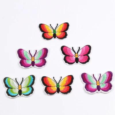 China Other ZD Manufacturers Spot New Embroidery Gum Butterfly Series Cloth Patch Clothing Accessories for sale