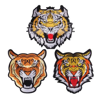 China ZD tiger plus size handmade patch embroidery sports blouse decoration patch punk custom for sale