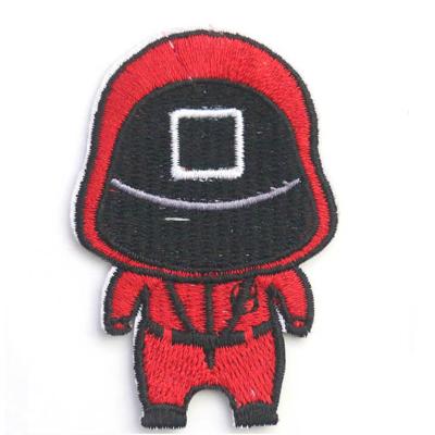 China Other ZD design costume squid game apparel suits tracksuit number embroidery tracksuit pants sticker patch for sale